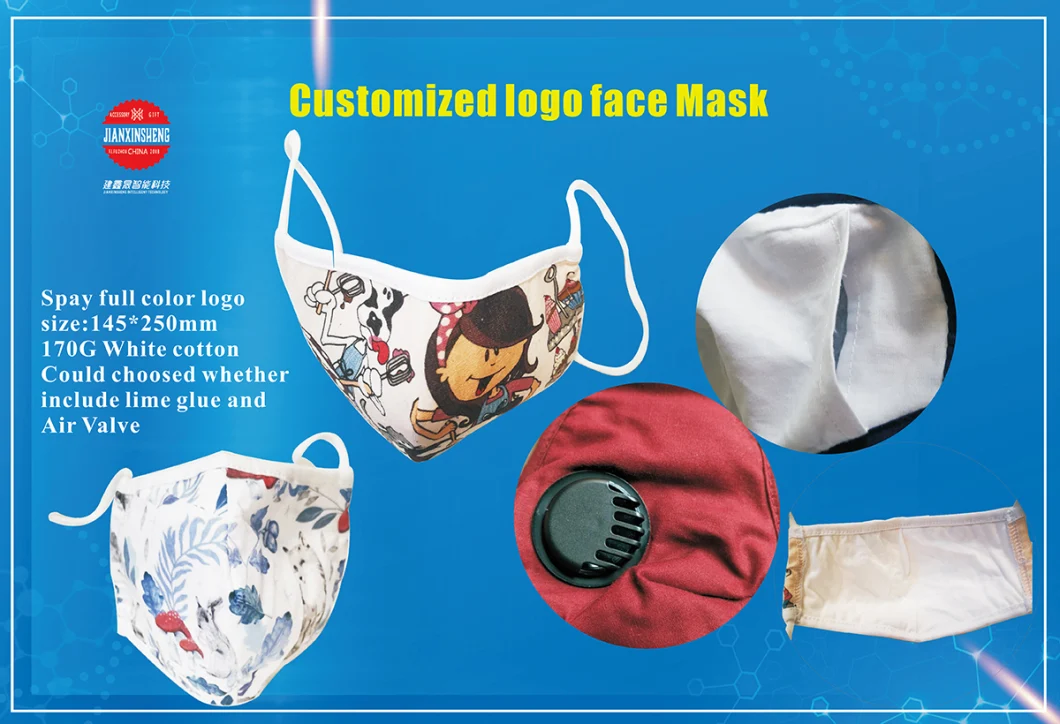 OEM Custom Wholesale Washable Design Cloth Polyester Reusable Breathing Face Fashion Mask