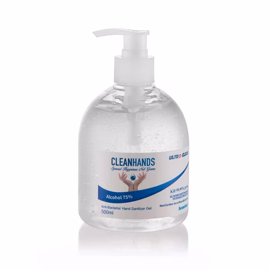 8 унций безводного 75%-го бытового спирта, удобно содержащегося в экстракте алоэ вера и деионизированном дезинфицирующем средстве для рук.